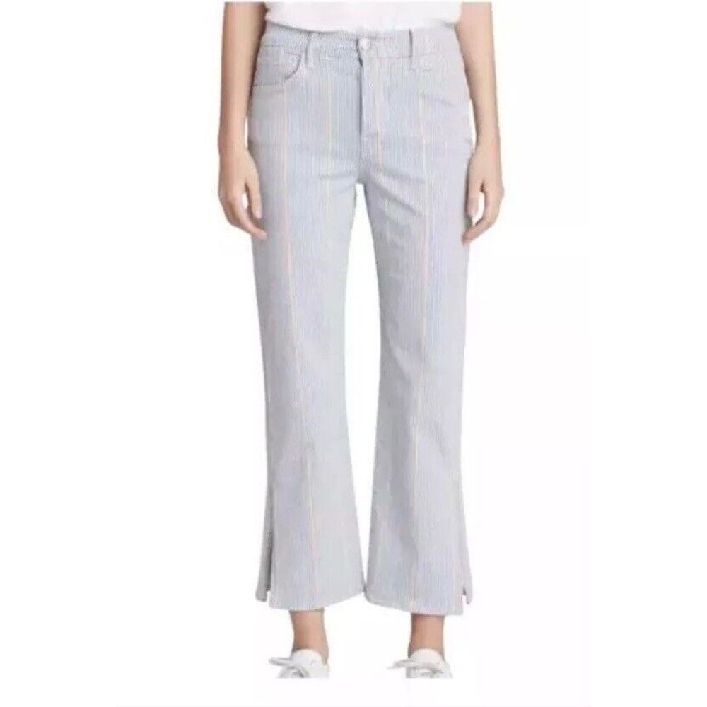 NWT 3x1 Striped Stretch High Rise Austin Crop Jeans Size 26